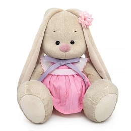 Зайка Ми в платье с лавандовым бантом (малый) SidS-648