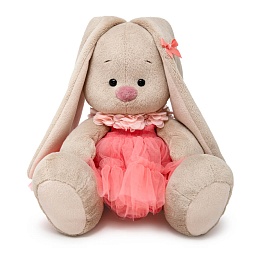 Зайка Ми в платье с воротником из цветов (малый) SidS-591