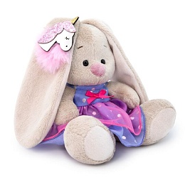 Зайка Ми в платье с единорогом на ушке SidX-309