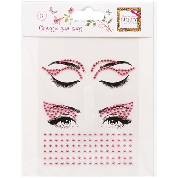 Lukky стразы-наклейки для лица "Розовые стрелки" Т24140