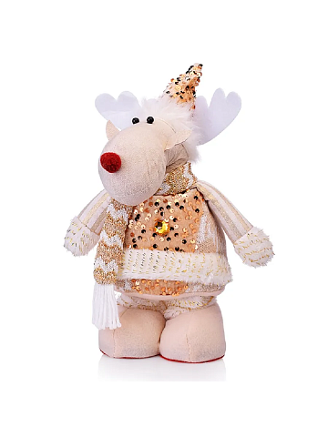 Новогоднее украшение "Олень" 50 см. бежевый S2287