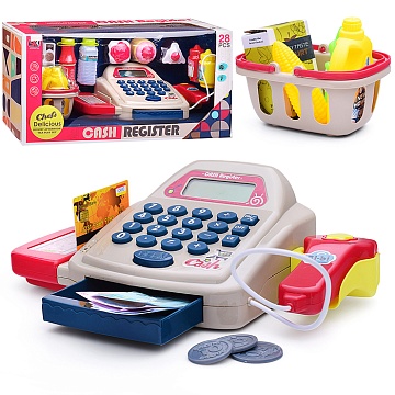 Касса "Мой магазин" с корзиной для покупок, в коробке SK53D