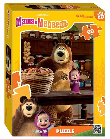 Пазлы 60 "Маша и Медведь. Лесные истории" 81256