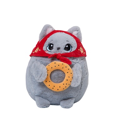 Мягкая игрушка Кошка в платочке Пухляш 25см lu1316-1