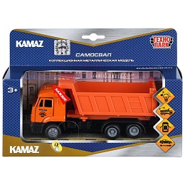 Машина металл свет-звук KAMAZ -65115 САМОСВАЛ 17 см, двери, багажник,инерция 415925