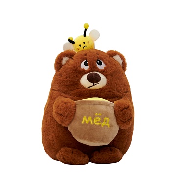 Мягкая игрушка Бурый мишка Пухляш 25см lu1298-1