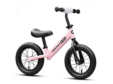 Беговел Rocket 12", надувные колеса, розовый R0043NEW-PK