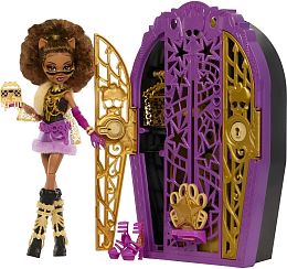 Кукла Monster High Клодин Вульф Monster High и модный шкафчик с 19 сюрпризами JBG80