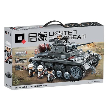 Конструктор 21028 German type 3 F Tank 1058 дет 