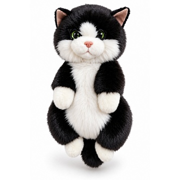 Мягкая игрушка Кошка рюкзак 45см черная JX904032621BK