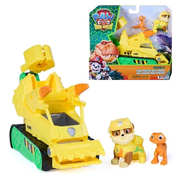 Щенячий патруль. Игровой набор Дино Машинка с фигуркой Крепыш, 20см. Paw Patrol 73307