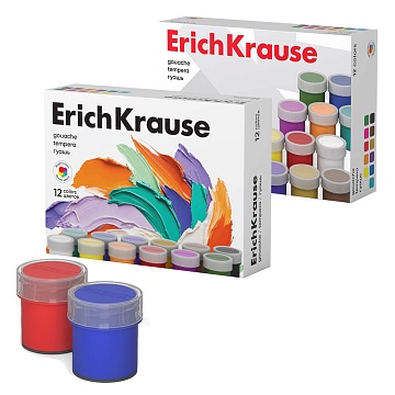 Гуашь ErichKrause 12 цветов по 17 мл 50544