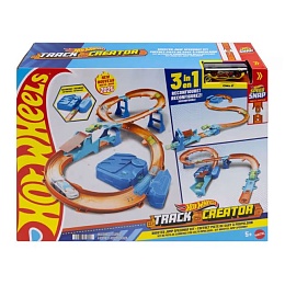 Игрушечный трек Hot Wheels Track Creator - Гоночная трасса SUPER JUMP с приводом и машиной - JDB49