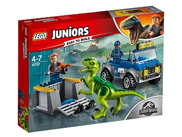 Lego Juniors Jurassic World "Грузовик спасателей для перевозки раптора 10757 Лего Джуниорс--