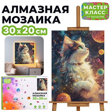 Алмазная мозаика "Волшебница" (светится в темноте) 30*20 см. MKA3020-221